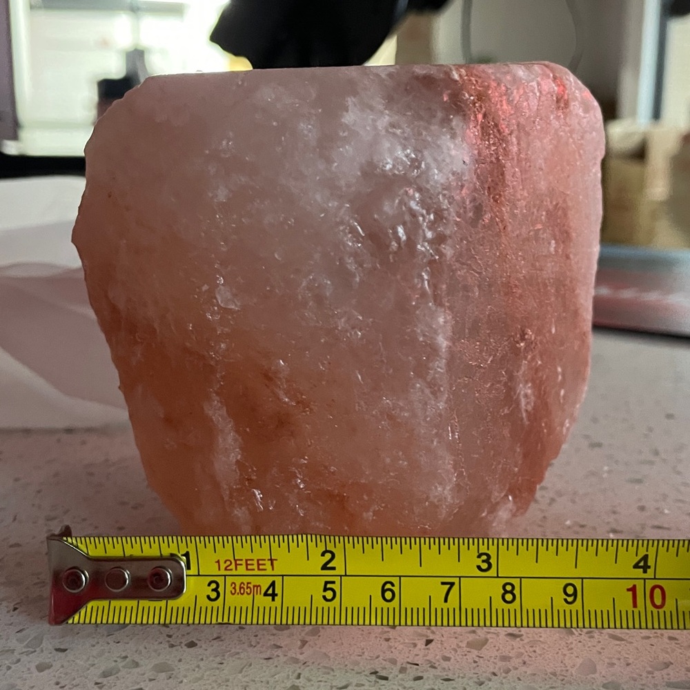 Set of 2 Pink Himalayan Salt Tealight Candle Holder - Picture 5 of 5